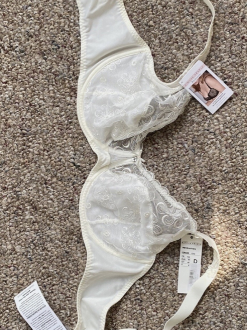 NWT Simone Perele Revelation Full Cup Underwire Lace Bra Size 40D